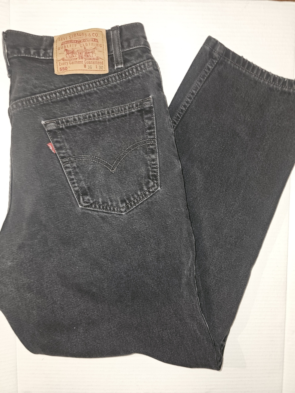 Levi's Men's Washed Black Straight Jeans
